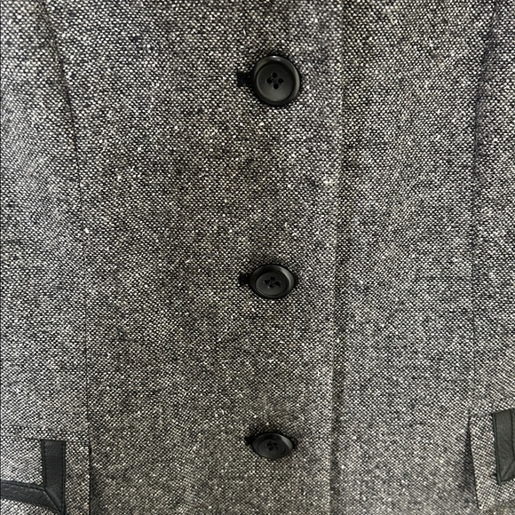 PENDLETON Gray Wool Silk Blend Blazer Office Academia Size 6 - Picture 5 of 15